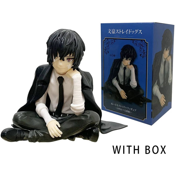 Planet Gates 2pcs No box FuRyu Bungo Stray Dogs 12cm Dazai Osamu Noodles Press Figure Japanese Cartoon Figurines Collection Cute Toys