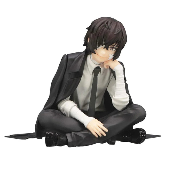 Planet Gates 2pcs No box FuRyu Bungo Stray Dogs 12cm Dazai Osamu Noodles Press Figure Japanese Cartoon Figurines Collection Cute Toys