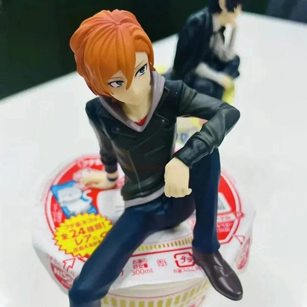 Planet Gates 2pcs No box FuRyu Bungo Stray Dogs 12cm Dazai Osamu Noodles Press Figure Japanese Cartoon Figurines Collection Cute Toys