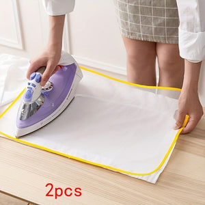Planet Gates 2pcs / One Size Fits All 1pc Mesh Ironing Board Cover, High Temperature Resistant Garment Cloth Heat Insulation Ironing Mesh, Household Mesh Cloth, Ironing Pad Ironing Net, Heat Insulation Garment Pad, Color Random