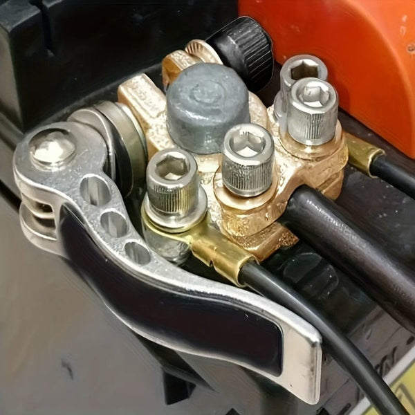 Planet Gates 2pcs Positive And Negative Level Pile Heads 2pcs Positive And Negative Car Battery Stake Head Clips, Thickened Car Battery Terminal Clips