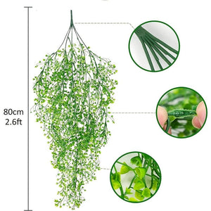 Planet Gates 2pcs Premium Oxidation-Resistant Artificial Hanging Plants - Perfect for Indoor & Outdoor Decoration!