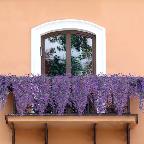 Planet Gates 2pcs Premium Oxidation-Resistant Artificial Hanging Plants - Perfect for Indoor & Outdoor Decoration!