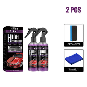 Planet Gates 2pcs Rayhong 3-in-1 Coating Spray High Protection Fast Car Paint Spray Automatic Hand Paint Color Change Cleaning
