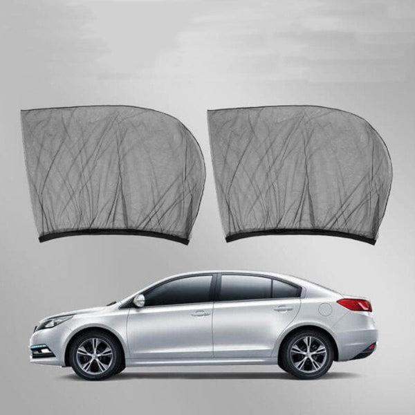 Planet Gates 2pcs-Rear Window 2pcs/4pcs Car Window Sun Shade, Breathable Mesh Car Side Window Shade Sunshade UV Protection Bug Mosquito Net Universal Fit For Most Cars
