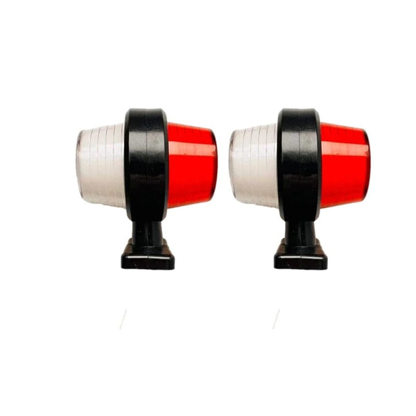 Planet Gates 2pcs red white 2Pcs 12v-36v Truck lights Trailer lamp Tail Light truck Side Marker Indicators caravan rear Light tractor Signal Lights