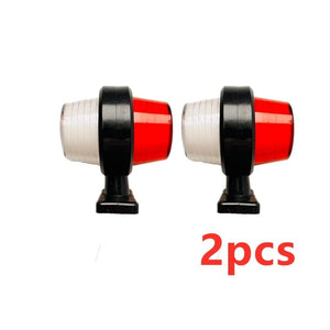 Planet Gates 2pcs red white 2Pcs 12v-36v Truck lights Trailer lamp Tail Light truck Side Marker Indicators caravan rear Light tractor Signal Lights
