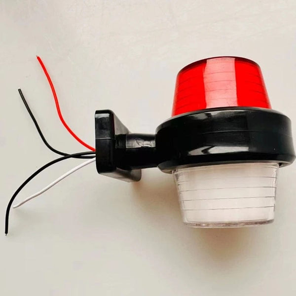 Planet Gates 2pcs red white 2Pcs 12v-36v Truck lights Trailer lamp Tail Light truck Side Marker Indicators caravan rear Light tractor Signal Lights