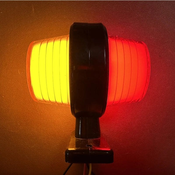 Planet Gates 2pcs red white 2Pcs 12v-36v Truck lights Trailer lamp Tail Light truck Side Marker Indicators caravan rear Light tractor Signal Lights