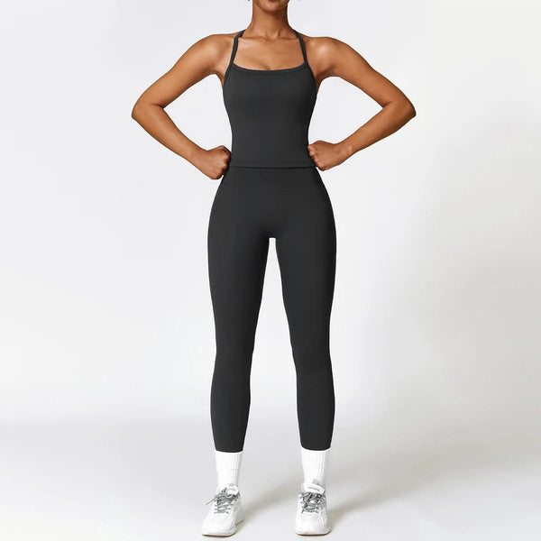 Planet Gates 2PCS Seamless Yoga Set Women Workout Set Sportswear Gym Clothing Fitness Long Sleeve Crop Top High Waist Leggings Sports Suits