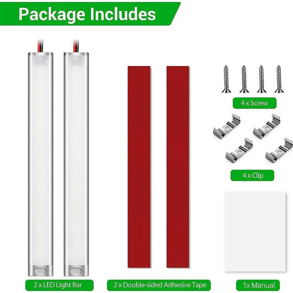 Planet Gates 2pcs Set 2pcs 12v Led Strip Light With On-Off Switch Rv Interior Light Bar 168leds 1700lm 6000k Interior Lighting Ceiling Led Lamp