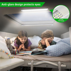 Planet Gates 2pcs Set 2pcs 12v Led Strip Light With On-Off Switch Rv Interior Light Bar 168leds 1700lm 6000k Interior Lighting Ceiling Led Lamp