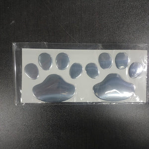 Planet Gates 2pcs/set 2pcs/set Car Sticker Window Bumper Body Cool Design Paw 3D Animal Dog Cat Footprint Decal PVC Styling Emblem Auto Creative Exterior Accessories