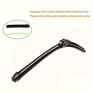 Planet Gates 2pcs/set Automotive Universal Boneless U-shaped Wiper Blade Wiper Rubber Wiper Blade Black