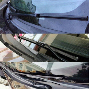 Planet Gates 2pcs/set Automotive Universal Boneless U-shaped Wiper Blade Wiper Rubber Wiper Blade Black