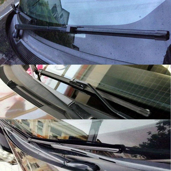 Planet Gates 2pcs/set Automotive Universal Boneless U-shaped Wiper Blade Wiper Rubber Wiper Blade Black