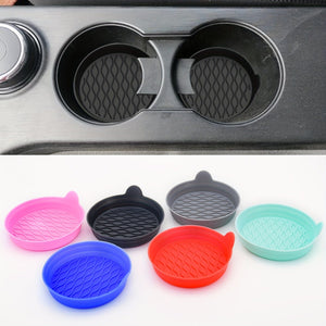 Planet Gates 2pcs/set Car Coaster, For Cup Holder, Silicone Universal Car Coaster, 6 Colors Available