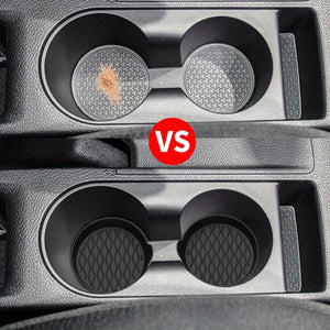 Planet Gates 2pcs/set Car Coaster, For Cup Holder, Silicone Universal Car Coaster, 6 Colors Available