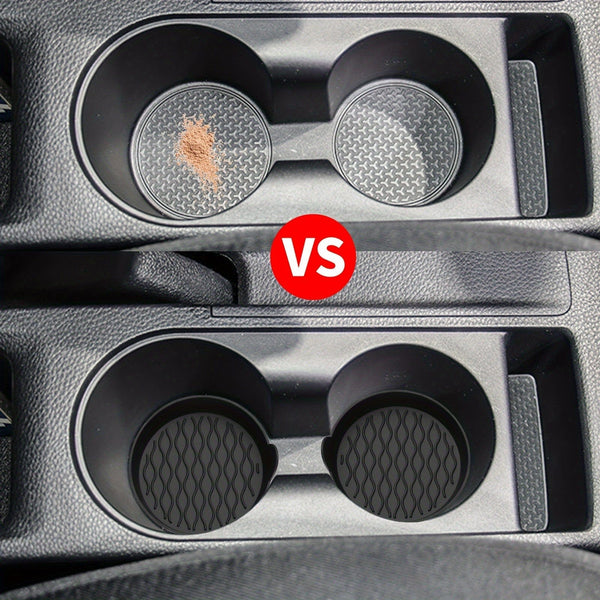 Planet Gates 2pcs/set Car Coaster, For Cup Holder, Silicone Universal Car Coaster, 6 Colors Available