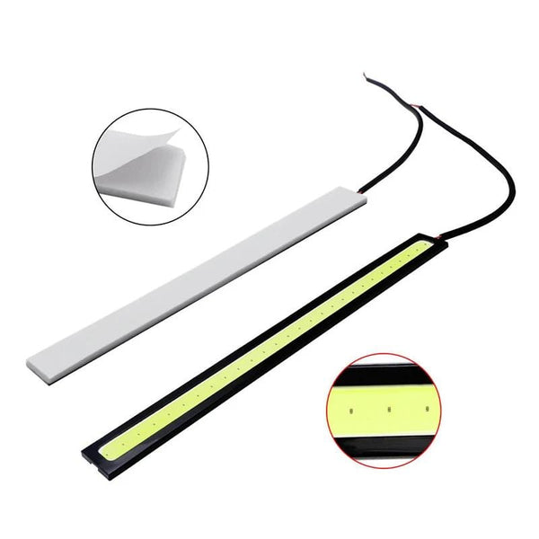 Planet Gates 2pcs/set New COB Car Daytime Running Light Universal 17cm/6.69in Car DRL LED Strip Light External Light Car DRL Light