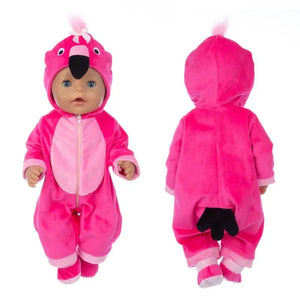 Planet Gates 2pcs/set Suit+Shoes Dolls Outfit For 43cm Baby Doll Cute Jumpers Rompers 17 Inch Doll Clothes，doll accessory.