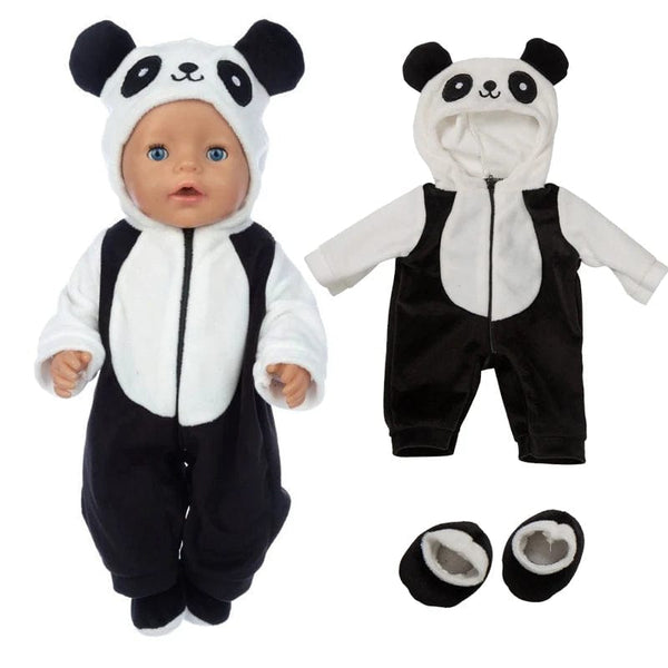 Planet Gates 2pcs/set Suit+Shoes Dolls Outfit For 43cm Baby Doll Cute Jumpers Rompers 17 Inch Doll Clothes，doll accessory.