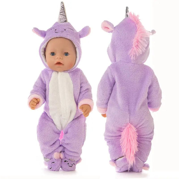 Planet Gates 2pcs/set Suit+Shoes Dolls Outfit For 43cm Baby Doll Cute Jumpers Rompers 17 Inch Doll Clothes，doll accessory.