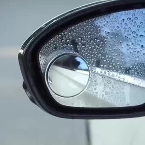 Planet Gates 2pcs Small Round Mirror High-definition Glass Car-mounted Adjustable 360-degree Rotation Rear View Car Reversing Auxiliary Blind Spot Mirror