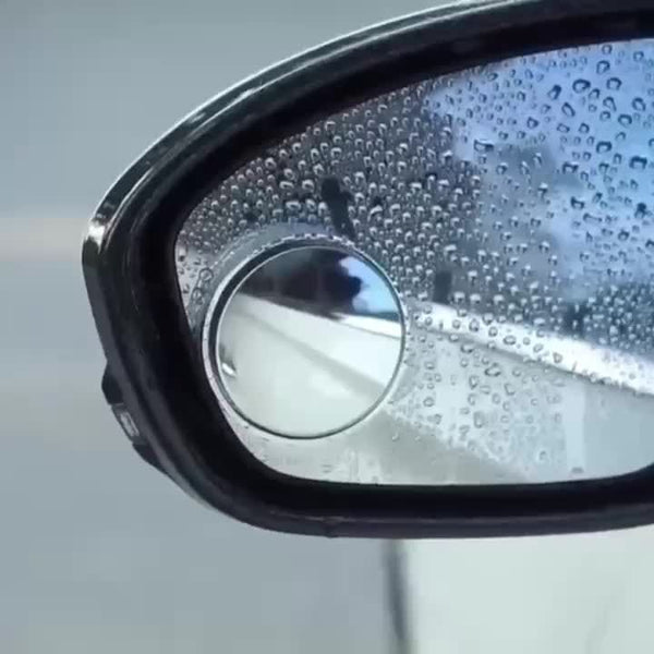 Planet Gates 2pcs Small Round Mirror High-definition Glass Car-mounted Adjustable 360-degree Rotation Rear View Car Reversing Auxiliary Blind Spot Mirror