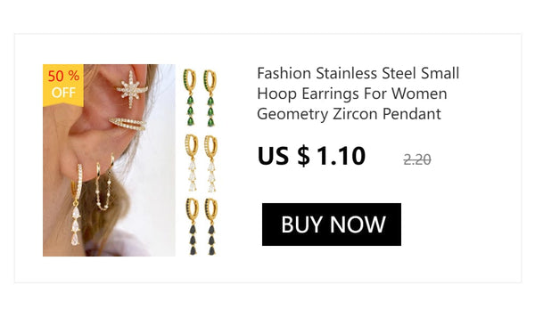 Planet Gates 2PCS Stainless Steel Minimal Hoop Earrings Crystal Zirconia Small Huggie Thin Cartilage Earring Helix Tragus Piercing Jewelry