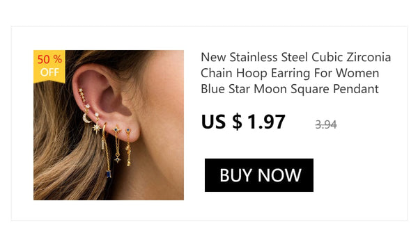 Planet Gates 2PCS Stainless Steel Minimal Hoop Earrings Crystal Zirconia Small Huggie Thin Cartilage Earring Helix Tragus Piercing Jewelry