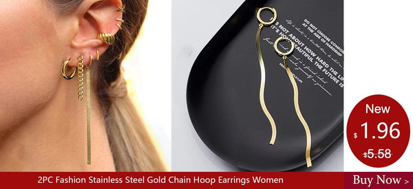 Planet Gates 2PCS Stainless Steel Minimal Hoop Earrings Crystal Zirconia Small Huggie Thin Cartilage Earring Helix Tragus Piercing Jewelry