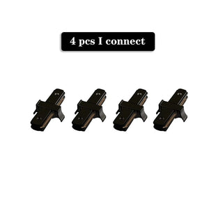 Planet Gates 2pcs T connector / White LED Track Light Rail 0.5M 1M 2 Wire Electrified Rail With Spots Led Track Lamp for Clothing Store Home Lighting Rails Spotlight