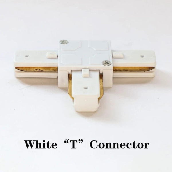 Planet Gates 2pcs T connector / White LED Track Light Rail 0.5M 1M 2 Wire Electrified Rail With Spots Led Track Lamp for Clothing Store Home Lighting Rails Spotlight