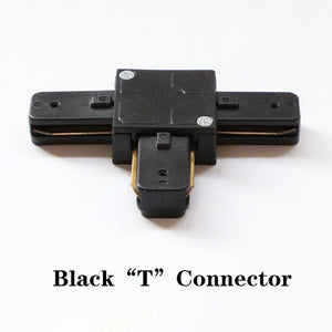 Planet Gates 2pcs T connector / White LED Track Light Rail 0.5M 1M 2 Wire Electrified Rail With Spots Led Track Lamp for Clothing Store Home Lighting Rails Spotlight