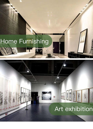 Planet Gates 2pcs T connector / White LED Track Light Rail 0.5M 1M 2 Wire Electrified Rail With Spots Led Track Lamp for Clothing Store Home Lighting Rails Spotlight