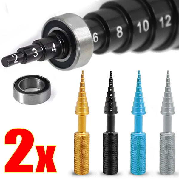 Planet Gates 2PCS Titanium color 2-14mm Bearings Remover Car Hand Repair Disassembly Tool Universal Bearing Puller Installer Disassembler Tools