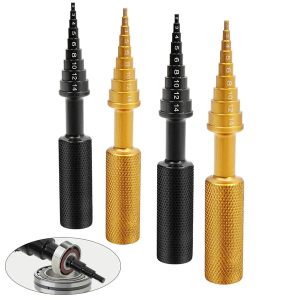 Planet Gates 2PCS Titanium color 2-14mm Bearings Remover Car Hand Repair Disassembly Tool Universal Bearing Puller Installer Disassembler Tools