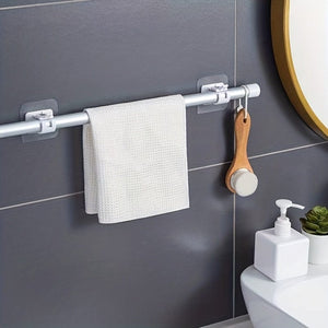 Planet Gates 2pcs / Transparent Color 2pcs Curtain Rod Hook Curtain Rod Clip Fixer Punch-free Stick-on Rod Bracket Clip Horizontal Rod Door Sticky Hook Plastic Rod Holders