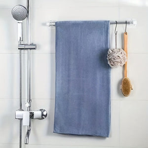 Planet Gates 2pcs / Transparent Color 2pcs Curtain Rod Hook Curtain Rod Clip Fixer Punch-free Stick-on Rod Bracket Clip Horizontal Rod Door Sticky Hook Plastic Rod Holders