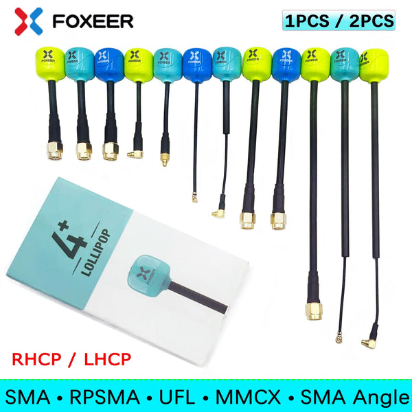 Planet Gates 2PCS UFL Long 165 Foxeer Antenna Lollipop 4 Plus 4+ FPV Antenna 5.8G 2.6Dbi RHCP SMA RPSMA UFL MMCX FPV Omni LDS Antenna For FPV Racing Drone