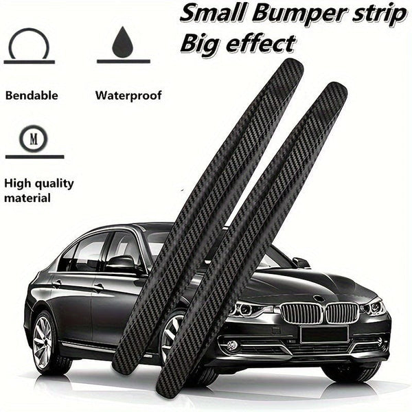 Planet Gates 2PCS Universal Anti-Collision Protector, Rubber Car Front And Rear Corner Bumper Guard Lip Anti-Scratch Strips Sticker Car Product Accessories