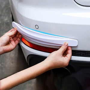 Planet Gates 2PCS Universal Anti-Collision Protector, Rubber Car Front And Rear Corner Bumper Guard Lip Anti-Scratch Strips Sticker Car Product Accessories