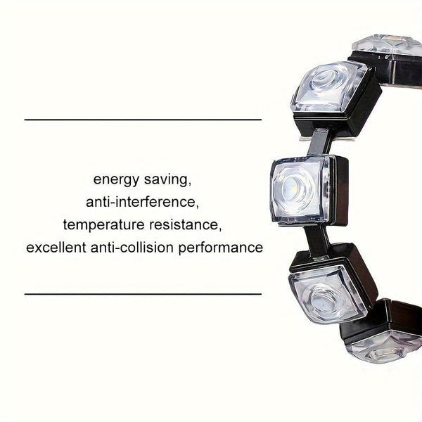 Planet Gates 2pcs Universal Car Led DRL Daytime Running Light Flexible 6SMD White Ice Blue Waterproof Driving Fog Bulb Car Styling DC 12V