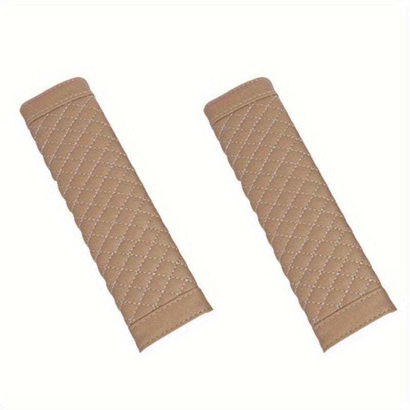 Planet Gates 2pcs Universal Car Stylish Car Safety Seat Belt Faux Leather Car Seat Shoulder Strap Pad Cushion Cover Car Belt Protector