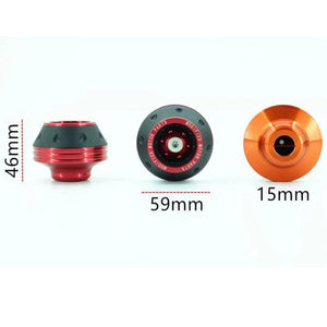 Planet Gates 2Pcs Universal Motorcycle Crash Protector Aluminium Front Fork Protector Motorbike Motorcycle Wheel Protection Crash Cap Slider