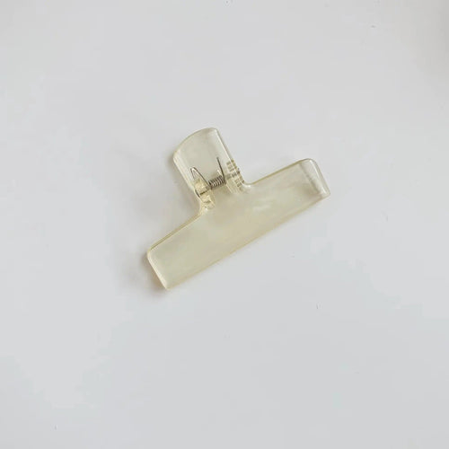 Planet Gates 2pcs yellow Ins Transparent Binder Clips Kawaii Paperclips File Documents Tickets Clips Bookmarks Index Page Holder Office Binding Supplies