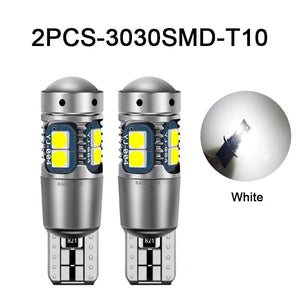 Planet Gates 2PCS-Yellow NLpearl 2x Signal Lamp T10 W5W Led Canbus Bulb 12V 10SMD 3030 Chips W5W LED 168 194 Auto Wedge Parking Light Reading Dome Light