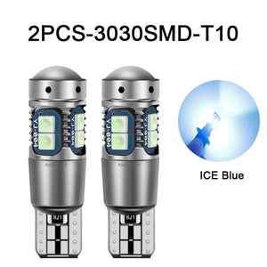 Planet Gates 2PCS-Yellow NLpearl 2x Signal Lamp T10 W5W Led Canbus Bulb 12V 10SMD 3030 Chips W5W LED 168 194 Auto Wedge Parking Light Reading Dome Light