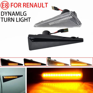 Planet Gates 2pieces Led Dynamic Side Marker Turn Signal Light For Renault Megane MK2 CC Espace MK4 Scenic MK2 Wind Avantime Thalia 2